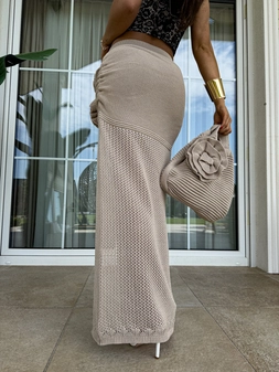 Spódnica MALIBU – ciemny beż