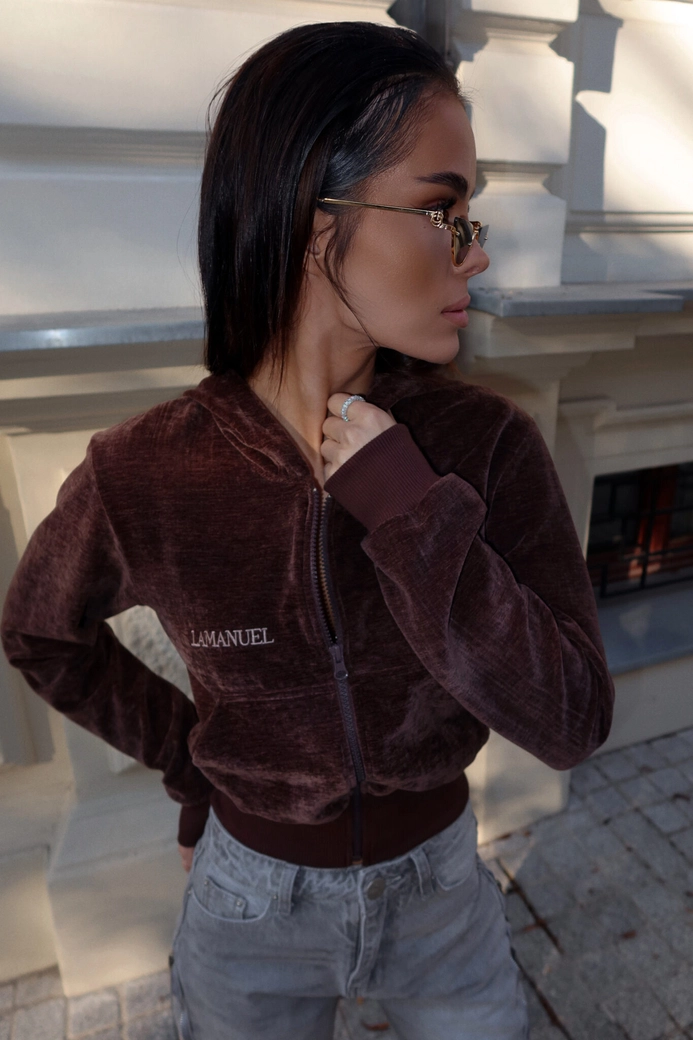 Bluza VELVETY czekolada