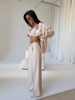 Spodnie BUSINESS beż