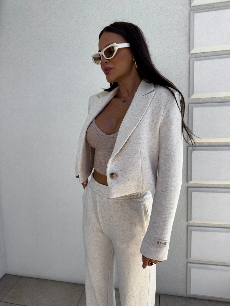 Marynarka dresowa SLIM - konopia