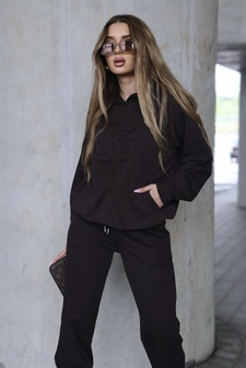 Dres damski BG Matchy | gorzka czekolada