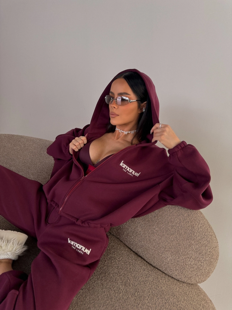Bluza CREAMY bordo