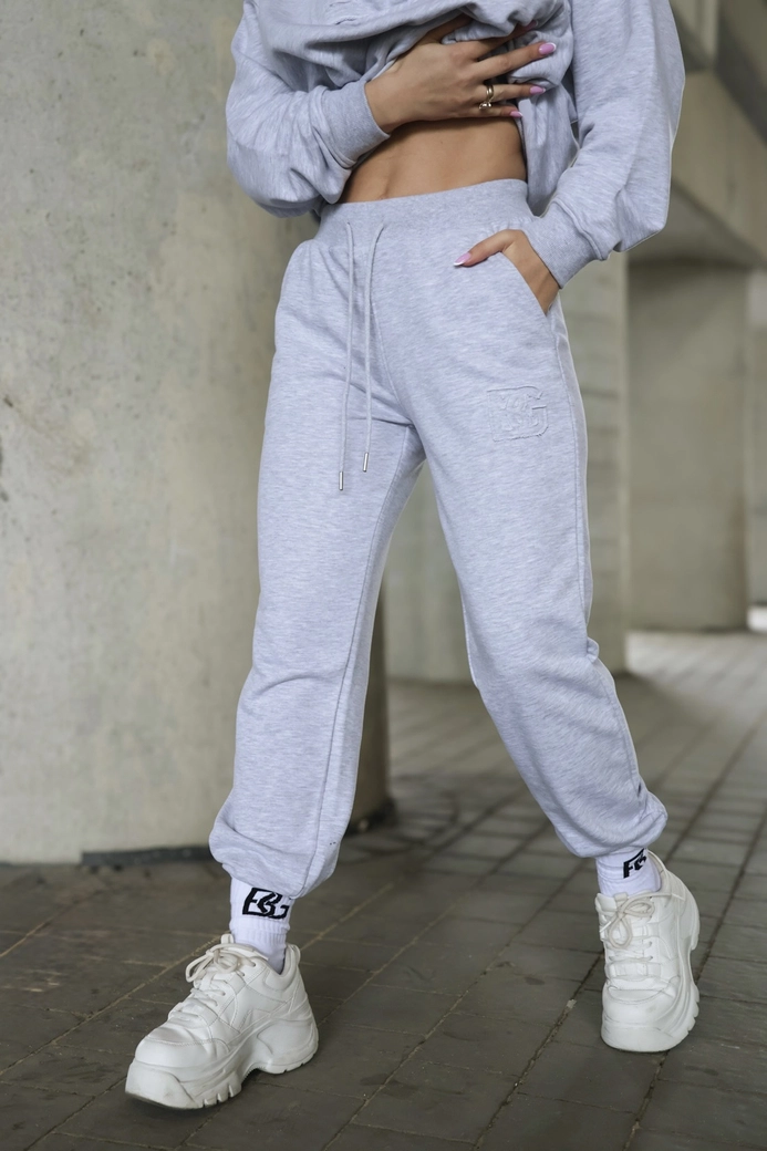 Dres damski BG Matchy | szary melanż