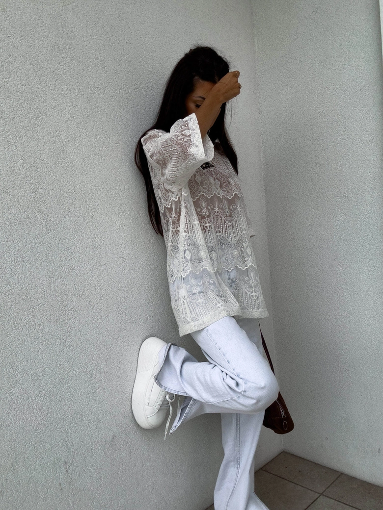 Bluzka PEROLA – ecru