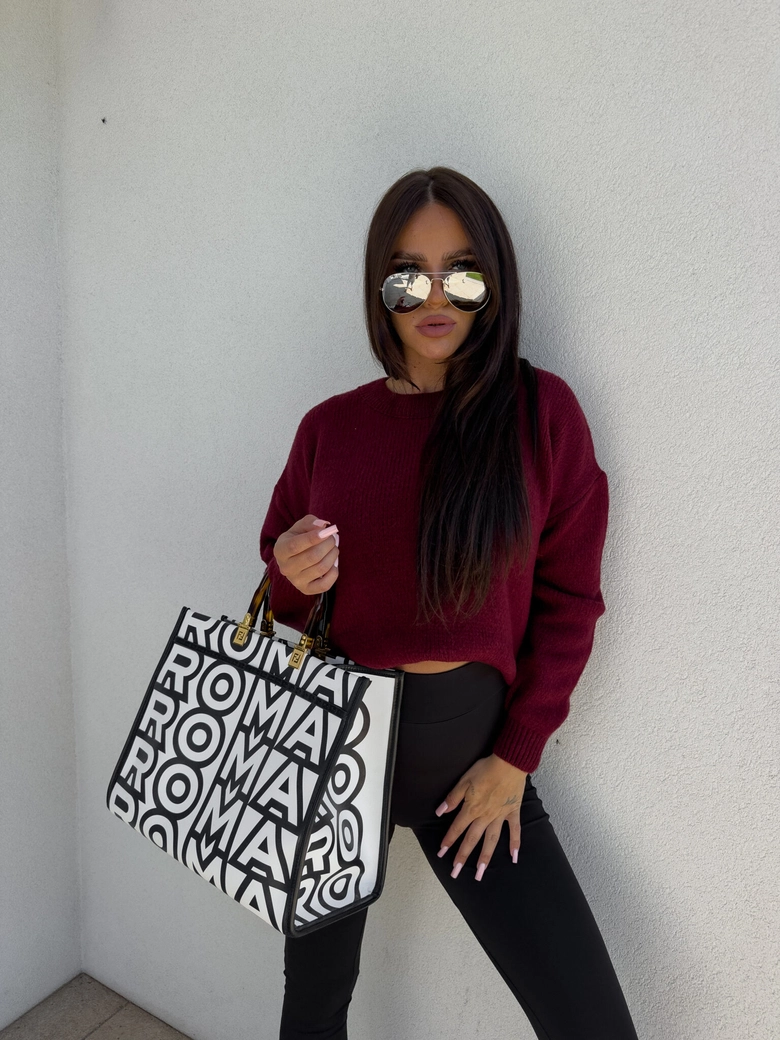 Sweter NERYS – bordowy