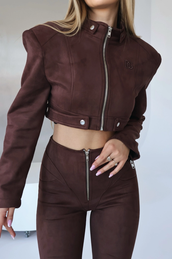 Kurtka damska BG Hell | czekolada