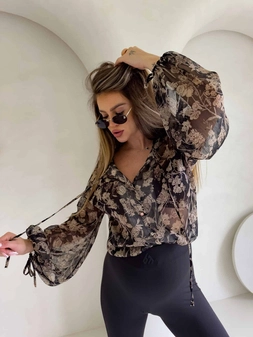 Bluzka LISBONA - flowers