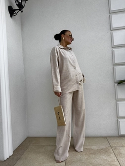 Koszula OVER SPRING natural – ciepły beż