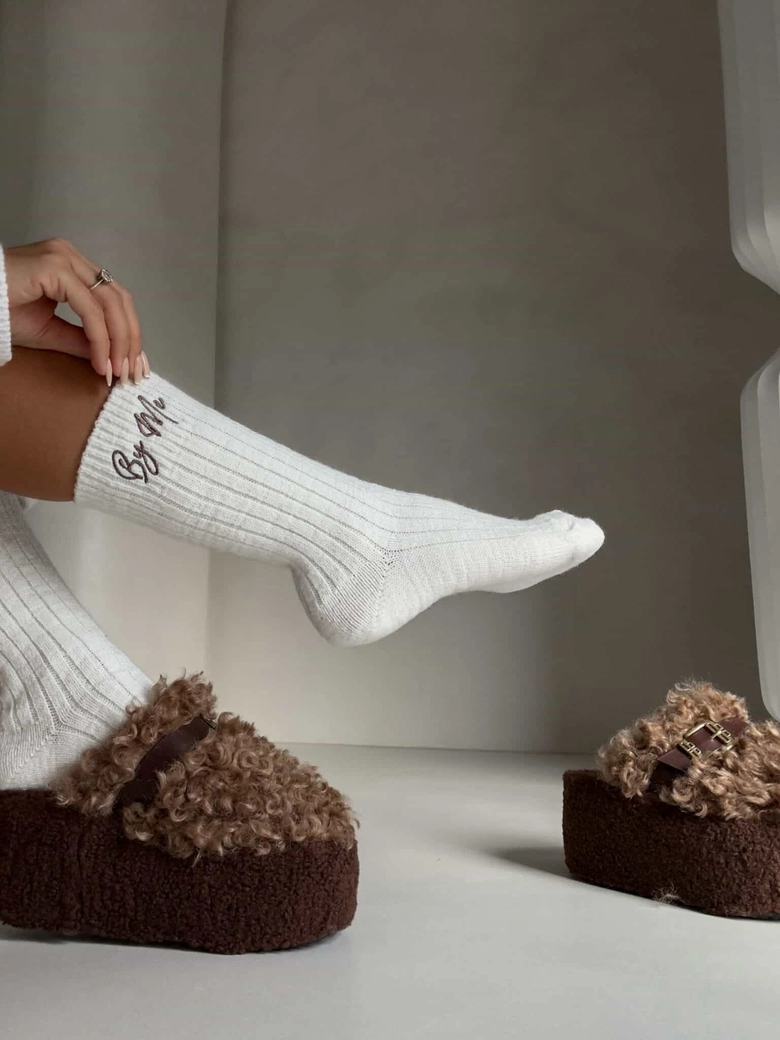 Skarpety WEŁNA – ecru