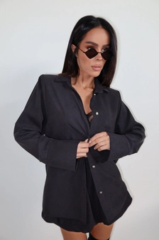 Koszula VELVET czarna