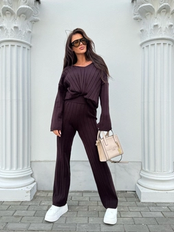 Komplet CANDICE – czekoladowy