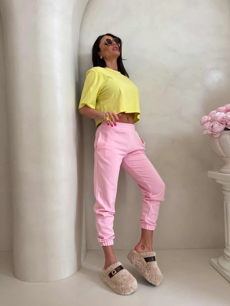 T-shirt pudełkowy ALLO - cytrynowy