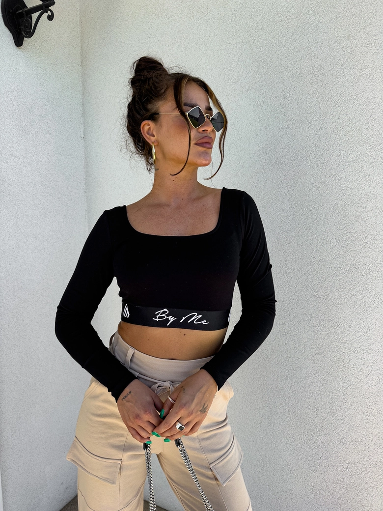 Bluzka ABBA - czarna C16665