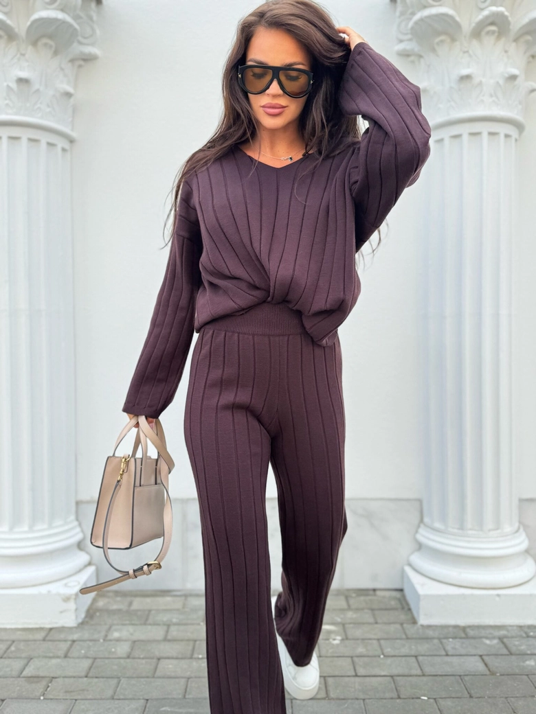 Komplet CANDICE – czekoladowy