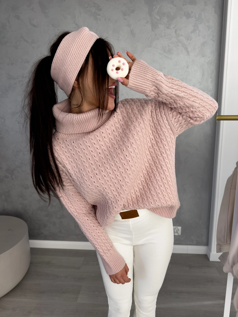 Opaska CATI - pudrowy róż BYME18247