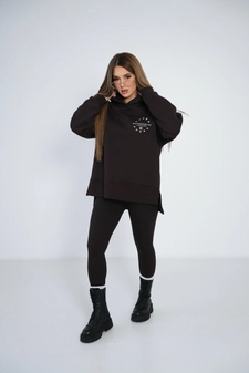 Bluza damska BG Cloud | gorzka czekolada