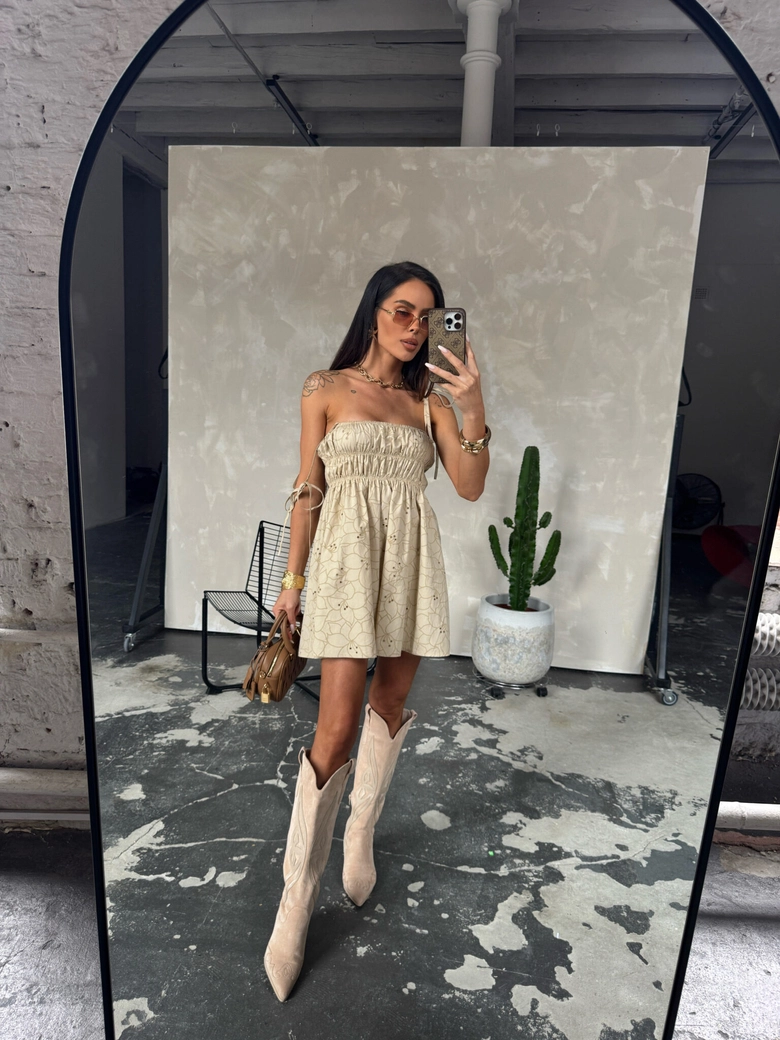 Sukienka DAHLIA beż