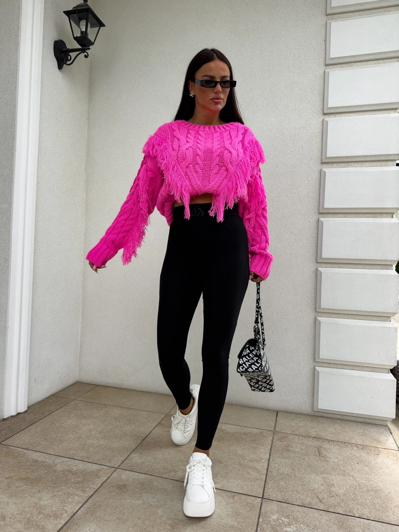 Sweter INDIANA - barbi róż