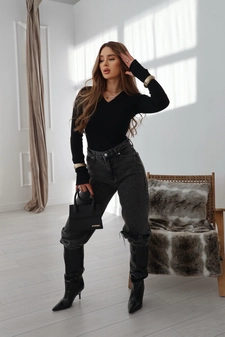 Body damskie BG Lick | czarny