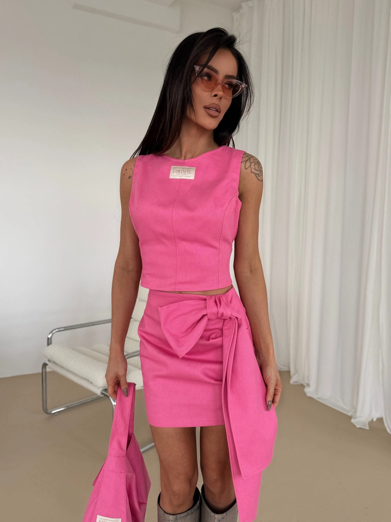 Spódnica DENIM róż