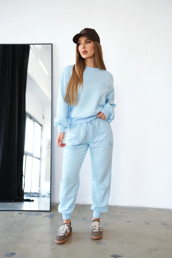 Bluza damska BG Basic | błękit