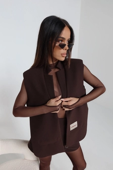 Kamizelka FOLD czekolada