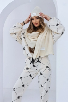 Szalik BG Bear | waniliowy