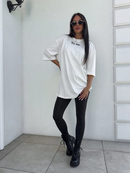 T-shirt LONG - ecru