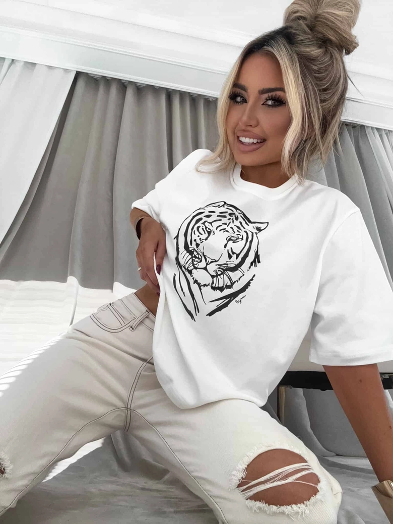 T-shirt TYGRYS - ecru