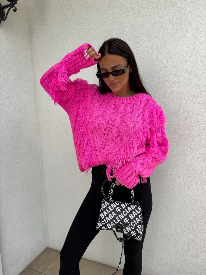 Sweter INDIANA - barbi róż