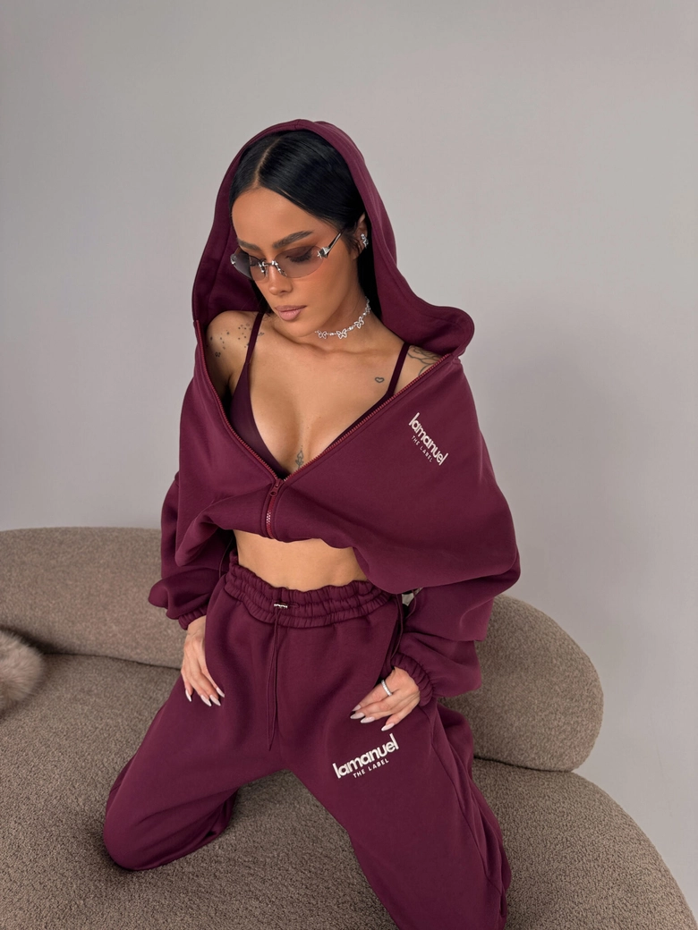 Bluza CREAMY bordo