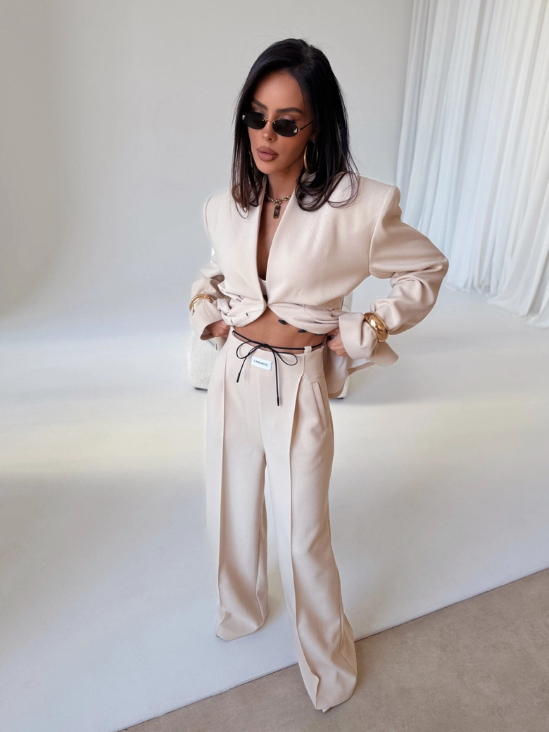 Spodnie BUSINESS beż