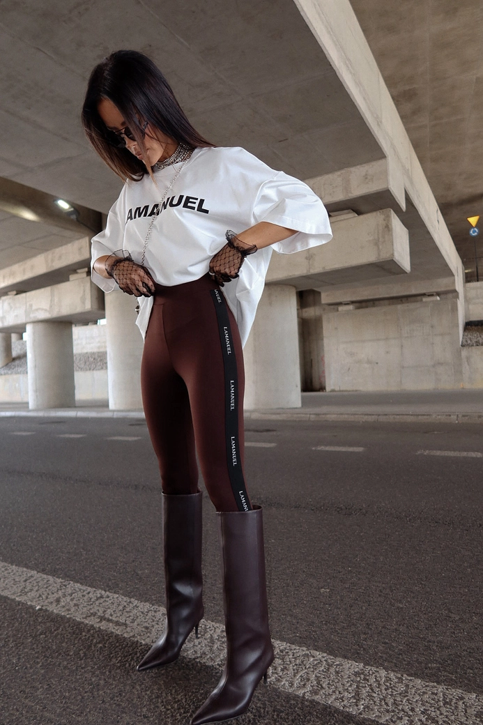 Legginsy VERSION czekolada