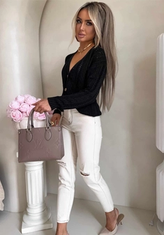 Sweter WOOD – czarny