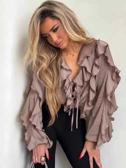 Bluzka COURTNEY - mokka