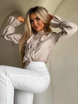 Bluzka ZARRA - jasny beż