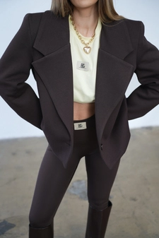 Marynarka damska BG Tiffany | gorzka czekolada