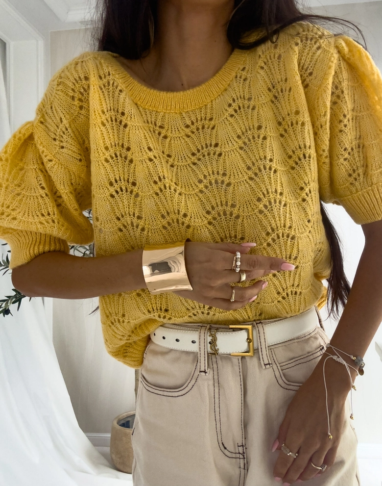 Sweter SENSES – żółty