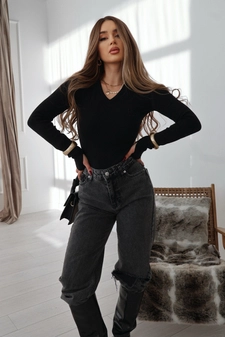 Body damskie BG Lick | czarny