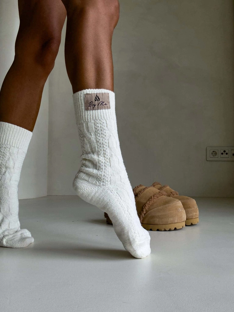 Skarpety WOOL – ecru