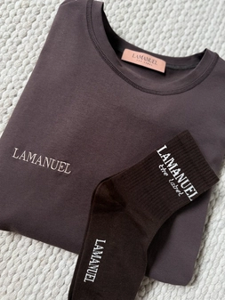 Skarpety LABEL czekolada