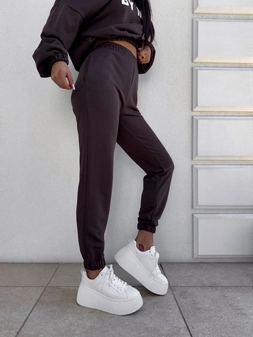 Spodnie dresowe CLASSIC - czekoladowe