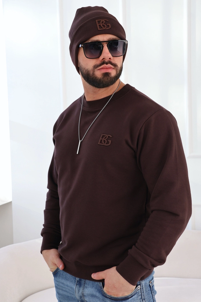 Czapka BG Hola | gorzka czekolada