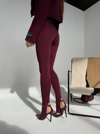 Legginsy HIDDEN bordo