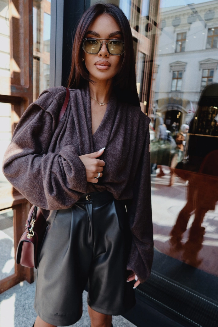 Sweter TELL HER czekolada