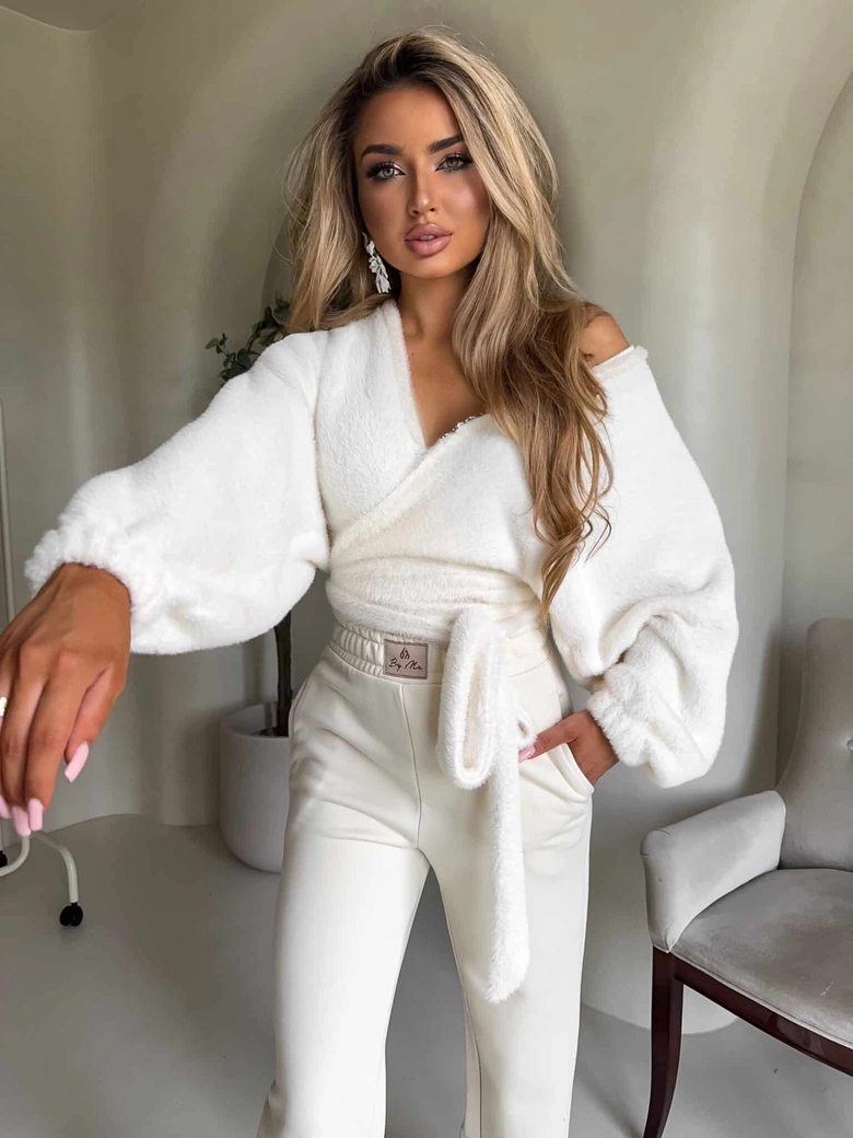 Bluzka KAIRA TEDDY – ecru