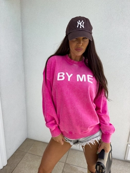 Dekatyzowana bluza DOSE - różowa