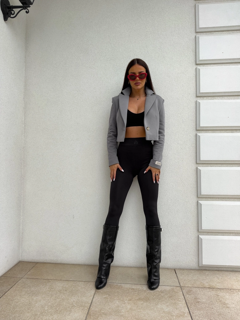 Marynarka dresowa SLIM - szara