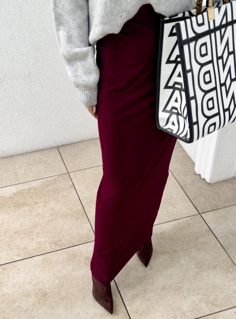 Spódnica VOGUE – bordowa