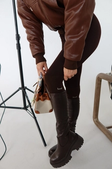 Skarpety GEAR czekolada